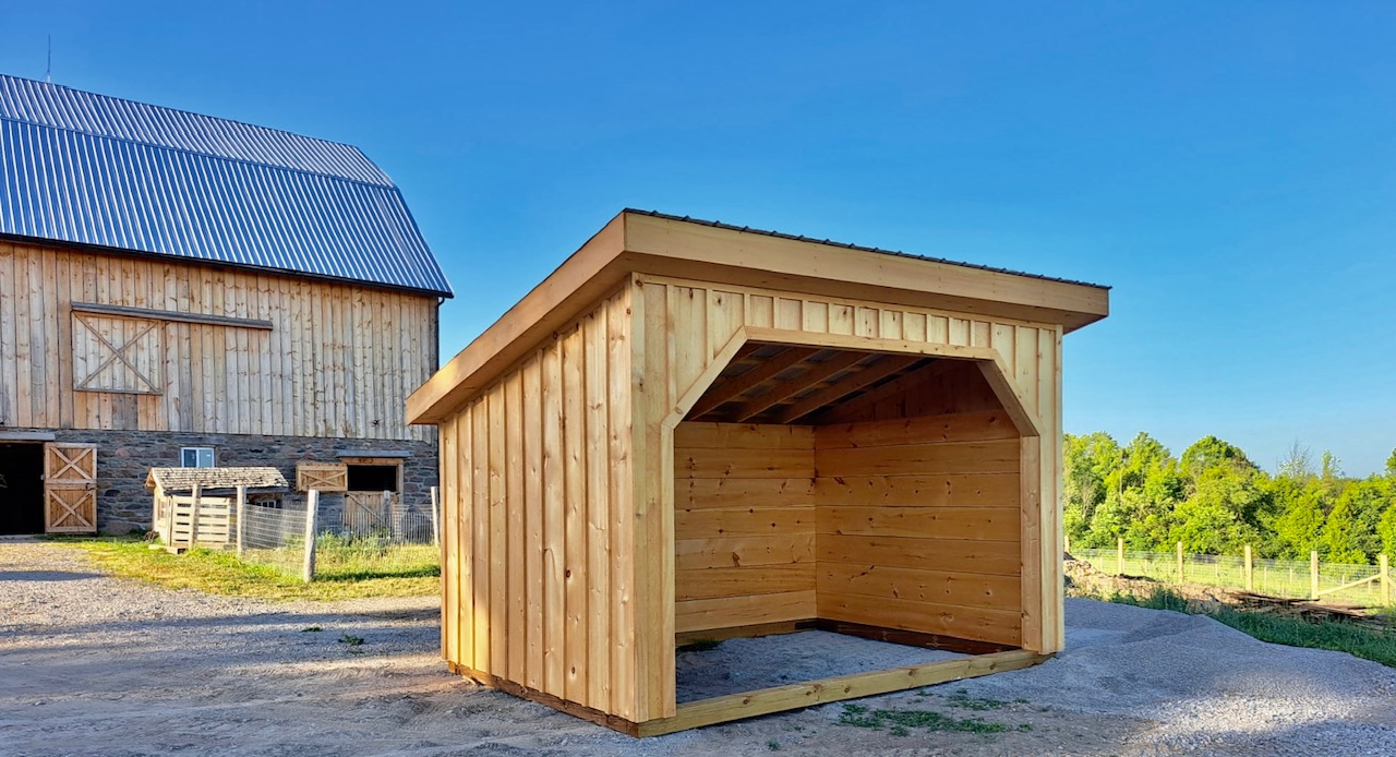 10 x 12 Lean To Shed/Barn North Country Sheds 
